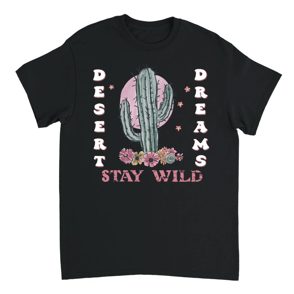 Product Desert Dreams Cactus Art Stay Wild Unisex T-shirt