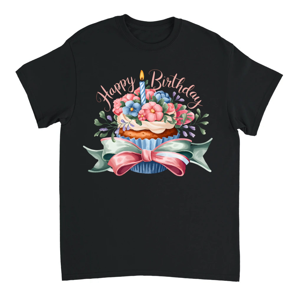 Product Birthday Floral cupcake Happy Birthday 02 Unisex T-shirt