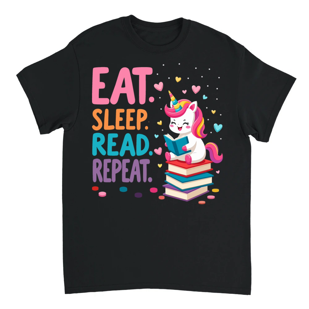 Product Eat sleep read repeat Unisex T-shirt