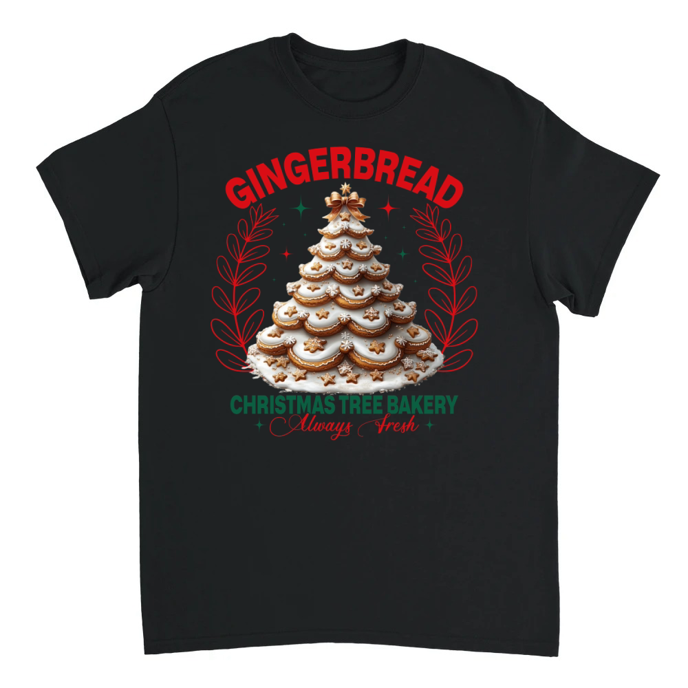 Product Gingerbread Christmas Tree Sublimation Unisex T-shirt