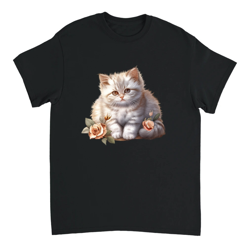 Product Kitty and Pink Roses Clipart (20) Unisex T-shirt