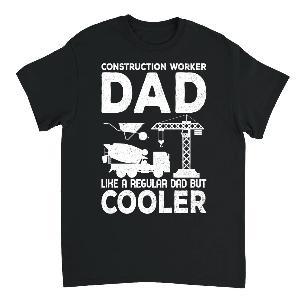 Product Construction Worker Dad Like A Regular Dad But Cooler (8) Unisex T-shirt