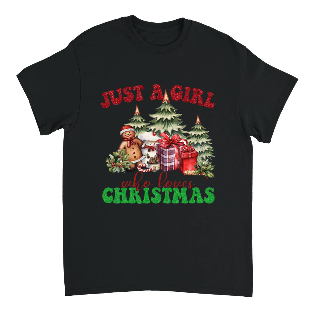 Product Just a Girl Who Loves Christmas 2 Unisex T-shirt