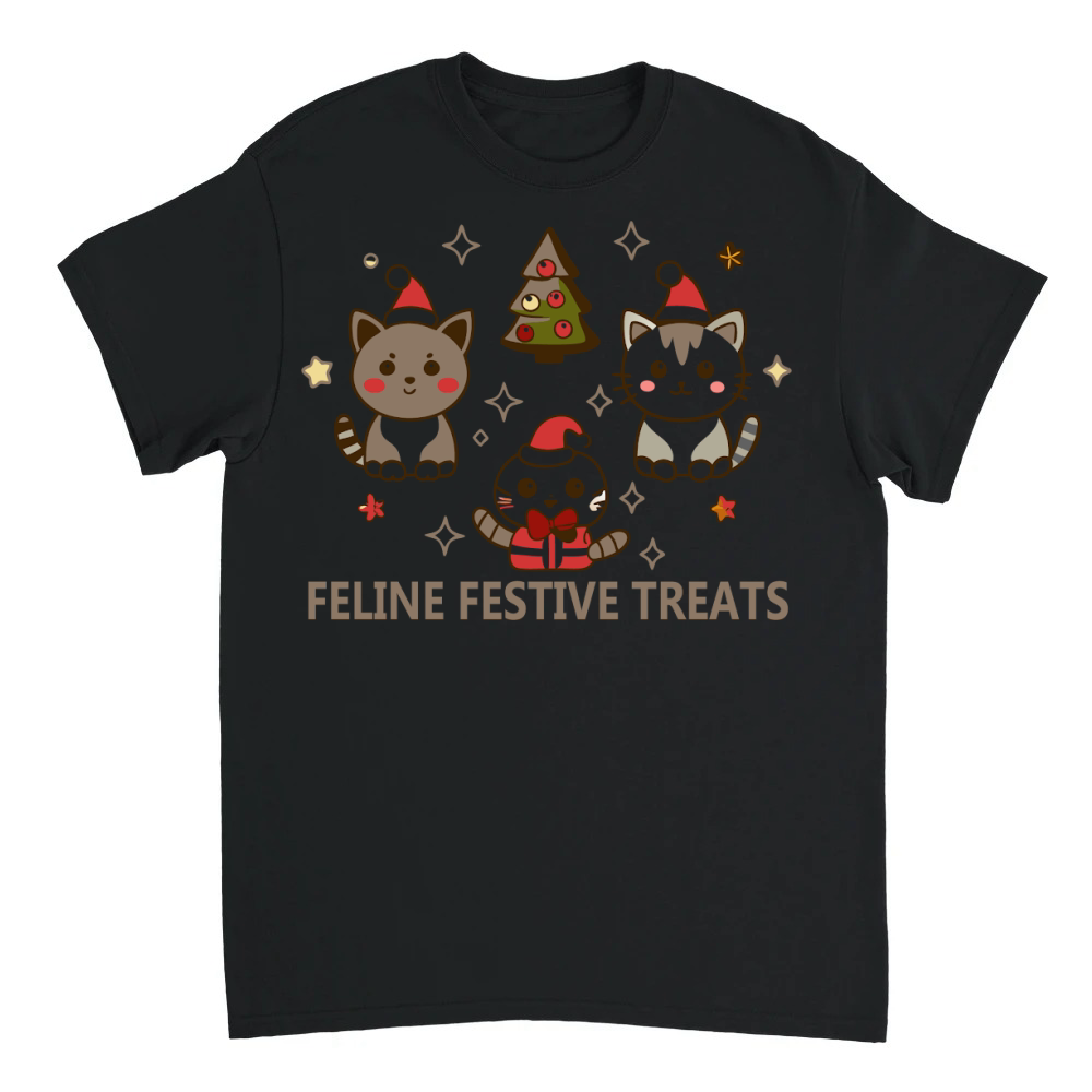 Product Christmas Cat Feline Festive Treats Unisex T-shirt